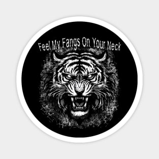 Angry and Possessed Roaring Tiger Magnet